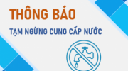 Thông báo tạm ngưng cung cấp nước từ ngày 18/3 đến ngày 21/3